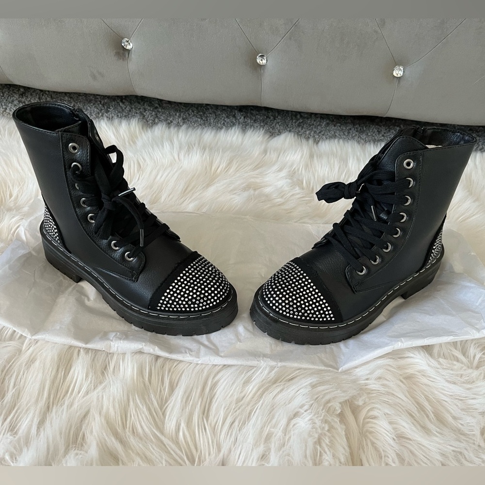 Sugar Women's Kalina Studded Combat Boots
